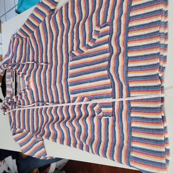 Hobie Top Tunic Beach Cover Up Dress Shirt Hoodie Size L - Picture 6 of 8